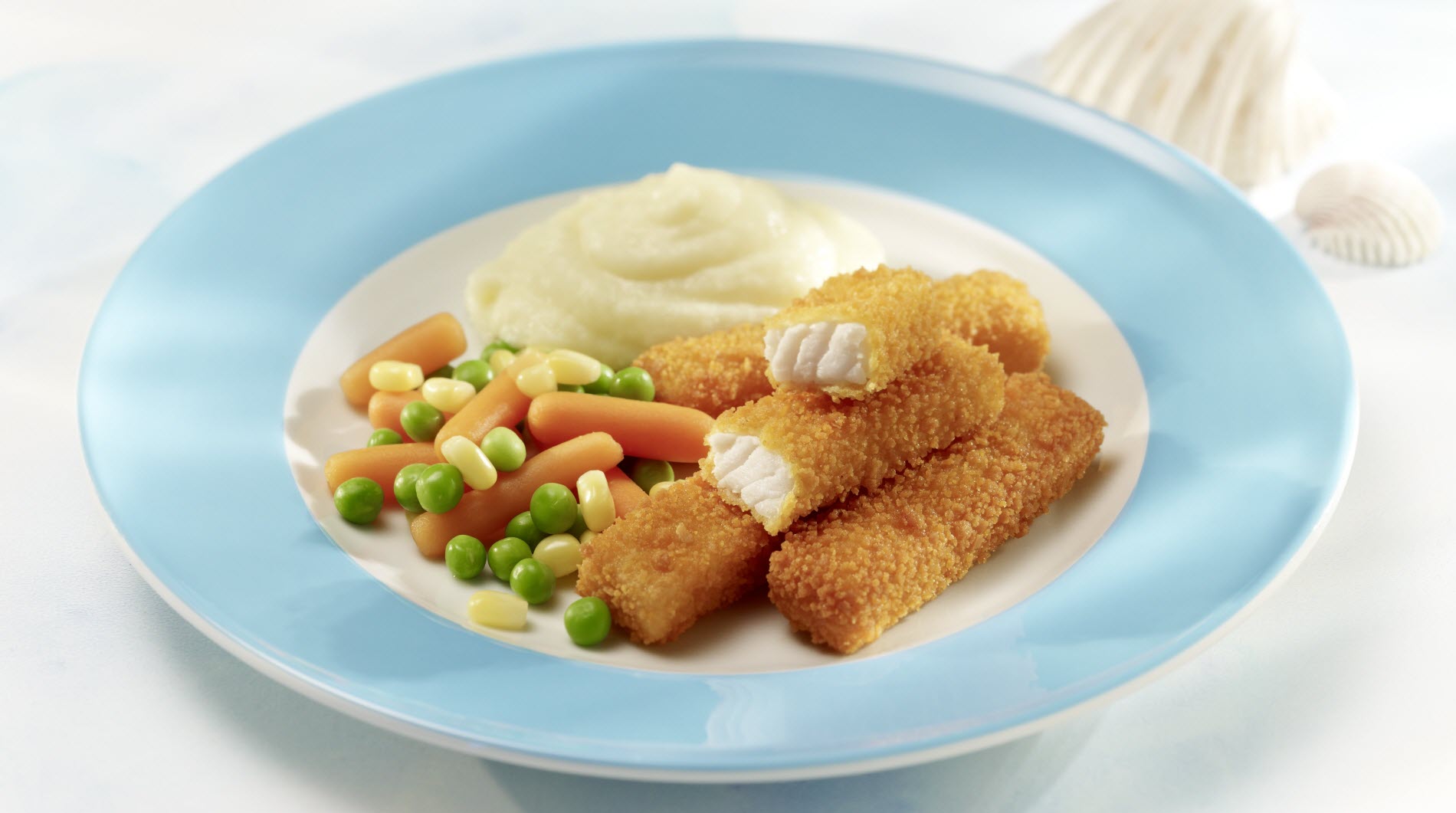 Käpt´n Iglo Fischstäbchen mit Gemüse und Püree