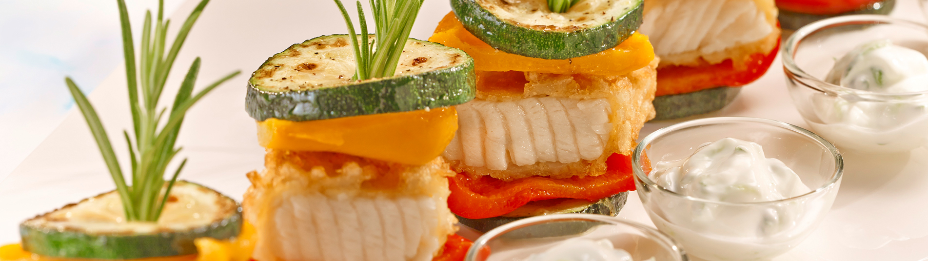 Mediterranes Fisch-Türmchen