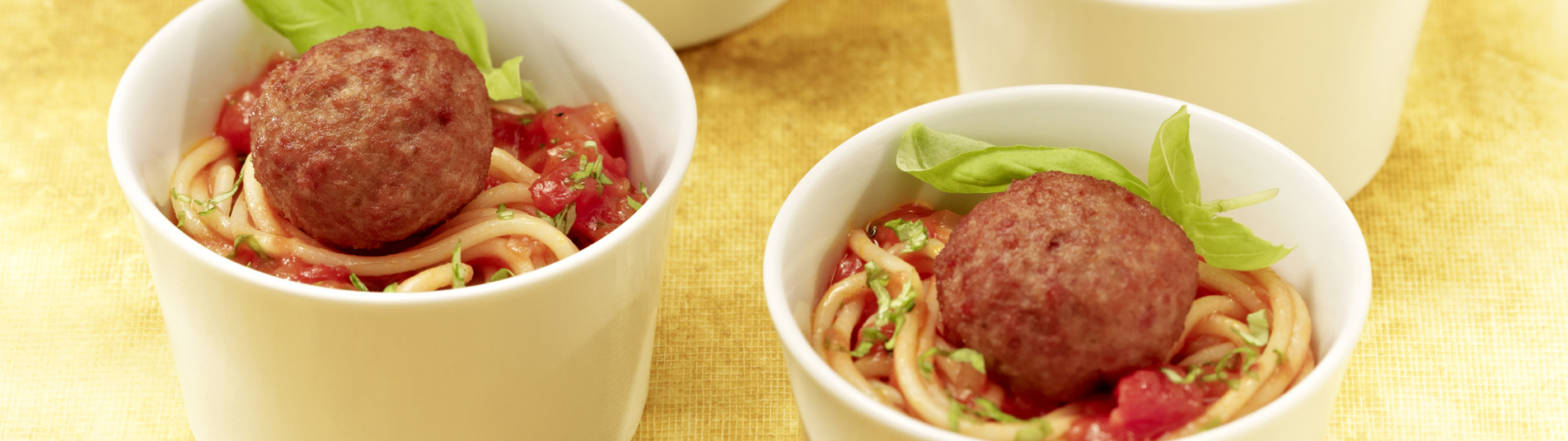 Spaghetti mit Polpetti