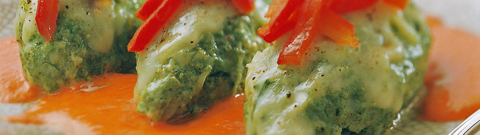 Überbackene Spinatnocken